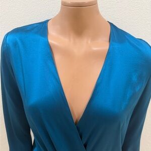 Ramy Brook Vibrant Blue Long Sleeve Dress